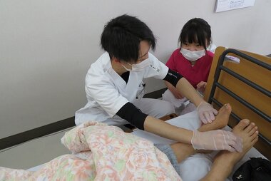 フットケアの様子