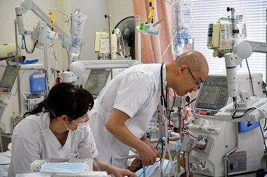 透析回診の様子