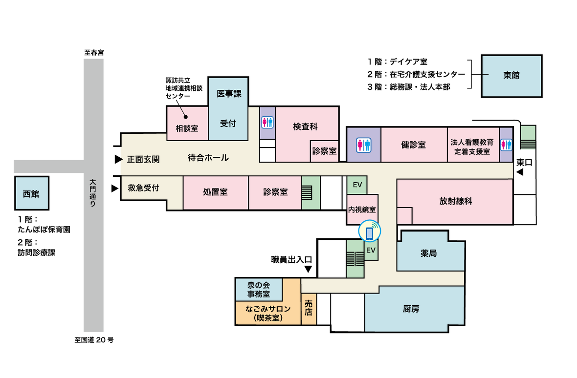 諏訪共立病院1階