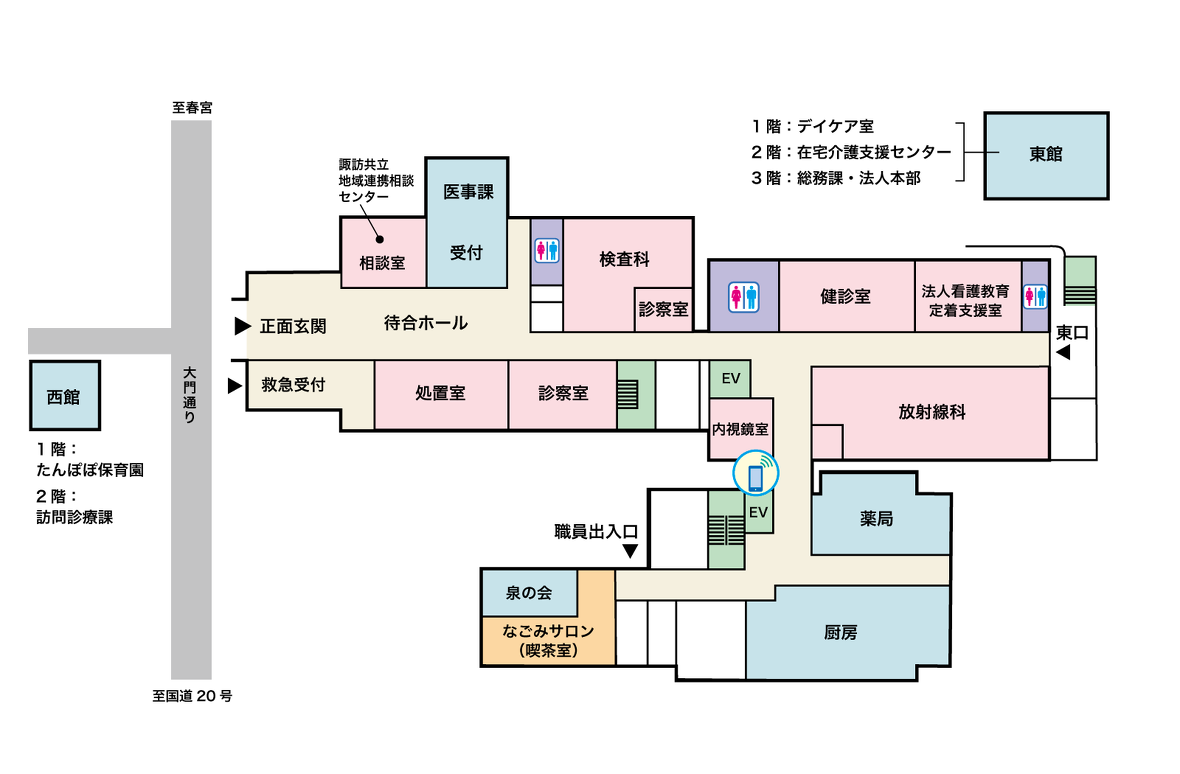 諏訪共立病院1階