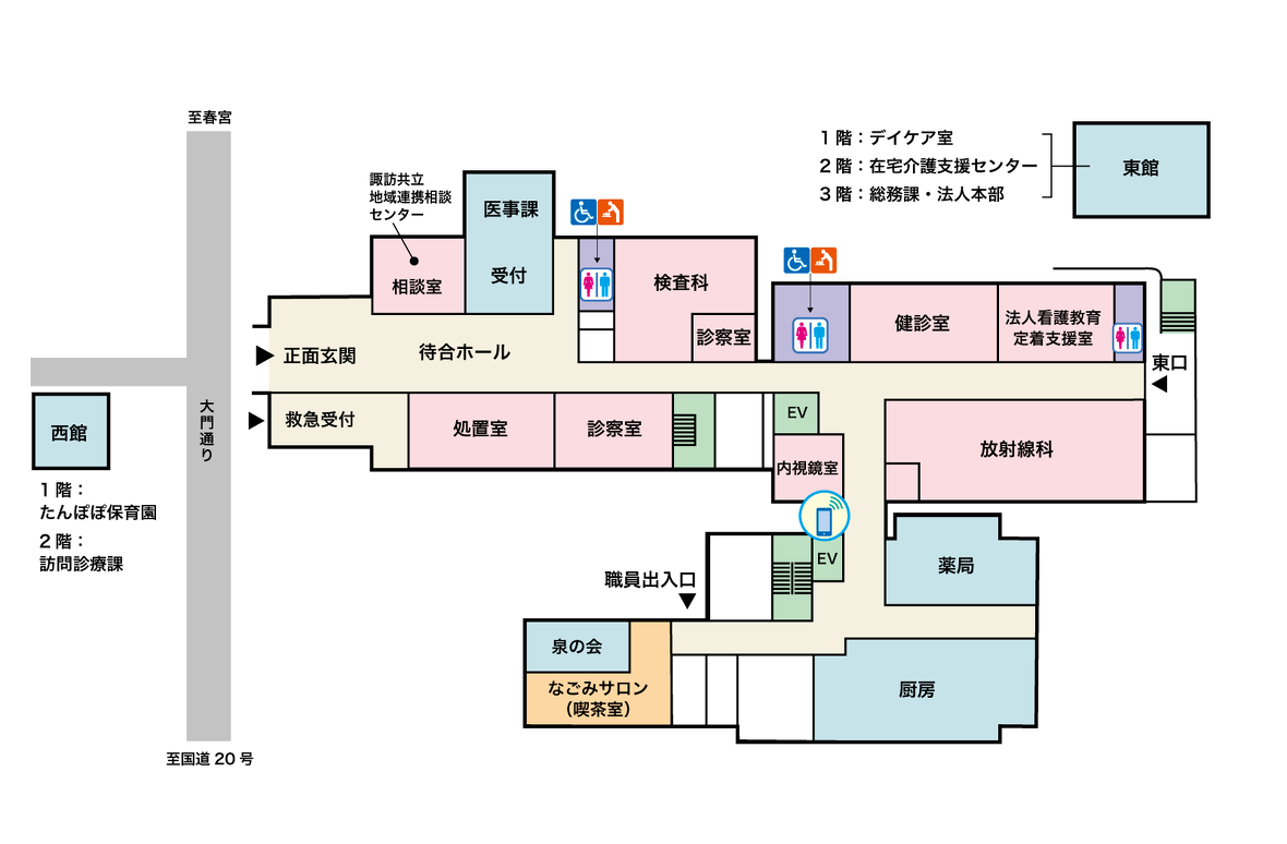 諏訪共立病院1階